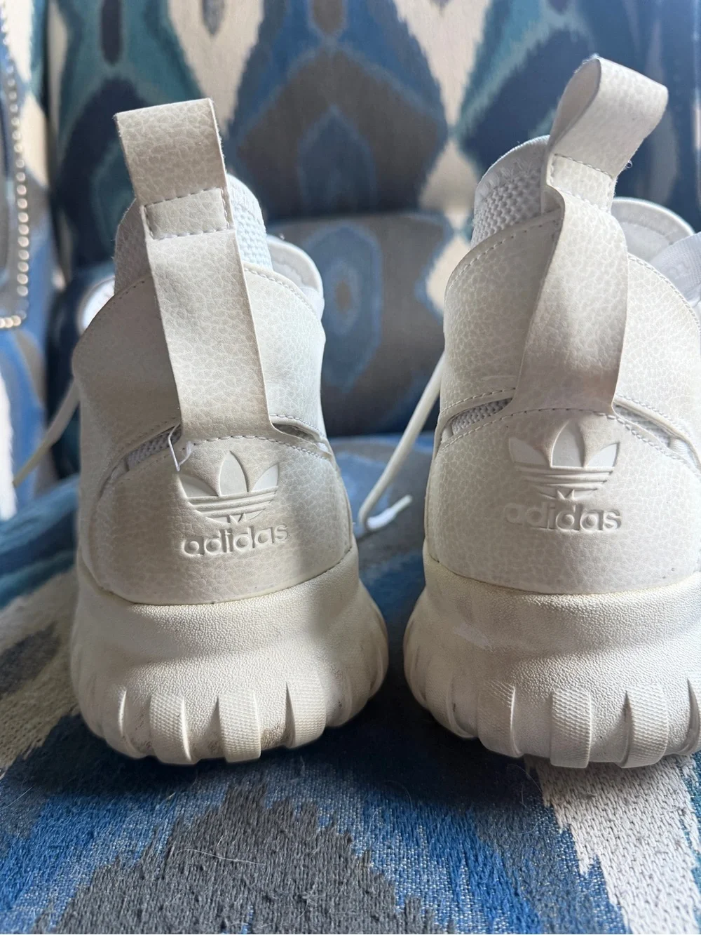 adidas White Mesh Low-Top Sneakers